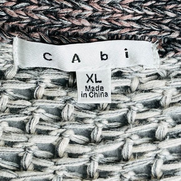 CAbi Gray Open Front Circle Cardigan - Picture 10 of 13